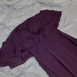 Calvin Klein dark purple prom dress maxi size 2 brand new